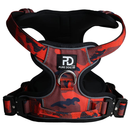 Comfort Dog Harness Red Camo