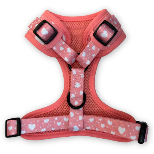Adjustable Dog Harness - Peachy Hearts